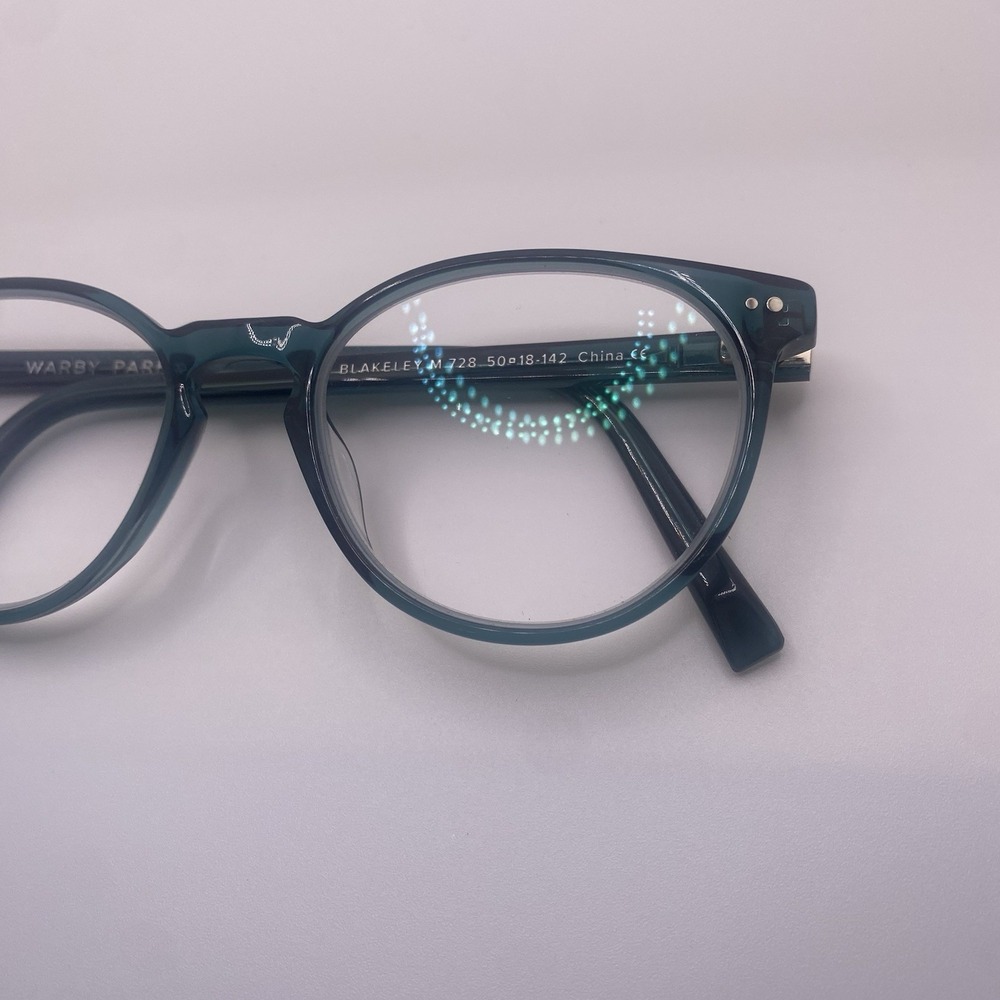 Warby Parker Eyeglasses FRAME ONLY Blakeley 50-18-142 Green 792 - Picture 3 of 15